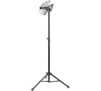 K&M 19778 Supporto da pavimento per tablet professionale “biosourced”, girevole, inclinabile, altezza massima 1550 mm, carico massimo 1 kg, nero