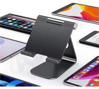 Supporto Tablet Regolabile in Alluminio, Porta Smartphone e Tablet Universale pe