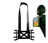 Supporto Tablet Schienale Auto 34 cm silicone regolabile antiscivolo | supporto a cinghie per tablet da sedile posteriore veicolo Per Veicoli Taxi Aerei Treni Autobus Hotel Aeroporto Rist