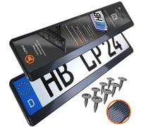 Supporto Targa In Carbonio Per Auto 2 Pezzi