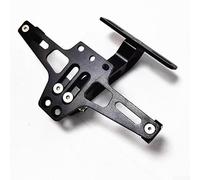 Supporto Targa per moto CNC Regolabile in Lega di Alluminio per MSX Luce - Montaggio Flessibile Nero(A)
