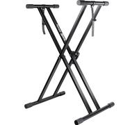 Supporto Tastiera Regolabile a X con Cinghie di Bloccaggio per Piano e Tastiere