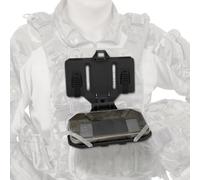 Supporto tattico Molle, supporto per telefono, supporto per gilet, pieghevole, universale, per schermi di dimensioni da 4,7 a 6,7 pollici, Nero , Taglia unica