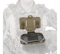 Supporto tattico Molle, supporto per telefono, supporto per gilet, pieghevole, universale, per schermi di dimensioni da 4,7 a 6,7 pollici, T, Taglia unica