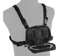 Supporto tattico per telefono, supporto toracico MOLLE per telefono, pannello di navigazione pieghevole, accessori per gilet tattico per smartphone universali da 4,7 a 6,7 pollici, per caccia softai
