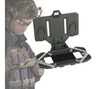 Supporto tattico per telefono, supporto toracico MOLLE per telefono, pannello di navigazione pieghevole, accessori per gilet tattico per smartphone universali da 4,7 a 6,7 pollici, per caccia softai