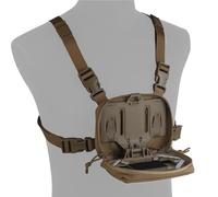 Supporto tattico per telefono, supporto toracico MOLLE per telefono, pannello di navigazione pieghevole, accessori per gilet tattico per smartphone universali da 4,7 a 6,7 pollici, per caccia softai