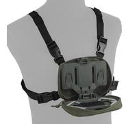 Supporto tattico per telefono, supporto toracico MOLLE per telefono, pannello di navigazione pieghevole, accessori per gilet tattico per smartphone universali da 4,7 a 6,7 pollici, per caccia softai