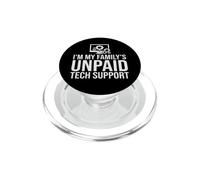Supporto tecnico non pagato della mia famiglia Divertente computer IT PopSockets PopGrip per MagSafe