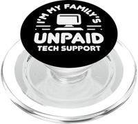 Supporto tecnico non pagato della mia famiglia Ingegnere informatico divertente PopSockets PopGrip per MagSafe