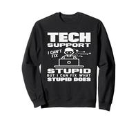 Supporto Tecnico Posso Risolvere ciò Che Stupido Fa Divertente IT Felpa
