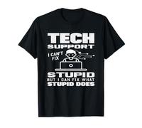Supporto Tecnico Posso Risolvere ciò Che Stupido Fa Divertente IT Maglietta