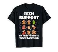 Supporto tecnico Sono qui per eliminare i tuoi cookie Christmas Tech Maglietta