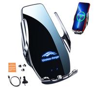 Supporto telefonico a ricarica rapida | Supporto wireless per auto compatibile con smartphone, supporto regolabile con fissaggio sicuro, ideale per navigazione, chiamate e ricarica sul