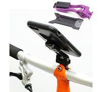 Supporto telefonico per BROMPTON pieghevole bici Smartphone Holder Adatto a qualsiasi telefono in viola