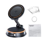 Supporto Telefono Auto con Fissaggio Magnetico e Deodorante per Ambiente, | Robusta aspirazione a vuoto, inclinabile a 360°, include cuscinetti diffusori, per veicoli e casa