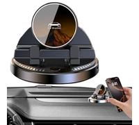 Supporto Telefono Auto con Montatura Sensore Intelligente Rotazione 360° | Supporto da Cruscotto con Ricarica Wireless 15W per Telefono,Portatablet Antiscivolo per Navigazione Viaggi Pendolari Trasfer