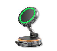 Supporto Telefono Auto Magnetico per Mazda Skyactive cx7 cx8 cx9 cx30 mx5 rx8, Rotante 360°,Pieghevole Ventosa Suczione Vacuum Supporto Porta Cellulare Auto,B-Orange