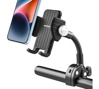 Supporto Telefono Bicicletta Passeggino - Braccio Collo Oca in Metallo, Supporto Cellulare MTB Moto Barca Cyclette Home Trainer, Porta Manubrio Tubo palo Pole per iPhone, Galaxy ecc, da 4-7"