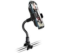 Supporto Telefono Cyclette a Collo di Cigno, Oilcan Porta Cellulare Manubrio per Tapis Roulant, Bicicletta, Bici Spinning [Flessibile e Rotazione 360°] per iPhone 14 13 12 Pro Max, Samsung da 4-7"