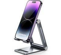 Supporto Telefono da Tavolo Regolabile Porta Cellulare in Alluminio da Scrivania