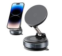 Supporto Telefono Magnetico a Vuoto Caricatore Wireless con Supporto | Supporto Magnetico a Vuoto Regolabile 360° Compatibile con SUV Furgoni Berline Navigazione Viaggio Ufficio