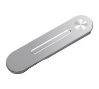 Supporto Telefono Magnetico Laterale per Computer in Lega di Alluminio | Clip Regolabile per Schermo, Uso Telefono e Computer, Colore Argento, per Film e Studio