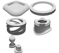 Supporto Telefono per Quad Lock RAM Mount Palla 1 Pollice Adattatore 3D