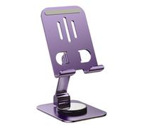 Supporto Telefono Rotante - Porta Cellulare Da Scrivania Portatile | Supporto Placca Pieghévole In Metallo & Sostegno Mobile Trasportabile | Base Salvaspaźio Per Lettore E-Book Fotocamera Videochiamat