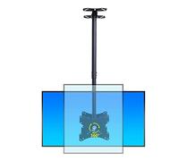 Supporto telescopico a soffitto a doppio lato per TV a schermo piatto LCD da 22 pollici da 43 pollici, altezza regolabile 2 m, perfetto per uso domestico e ufficio