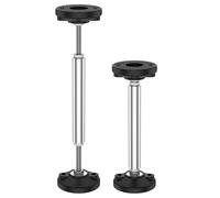 Supporto telescopico con asta di supporto, 2 pezzi, capacità carico 300 kg, altezza regolabile, gambe for l'elevazione dei mobili Per Scaffali Cucina(Long)