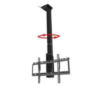 Supporto telescopico da pavimento per TV, motorizzato, adatto per TV da 32 a 75 pollici, rotazione manuale a 360°, sollevatore elettrico per TV con telecomando