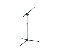 Supporto telescopico di micrófono. Base metálica.: negro. Braccio Regolabile