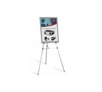 Supporto telescopico NOBO portata 12 kg treppiede in alluminio bianco con barre di stabilità da 1.000 a 1.650 (Q50E)