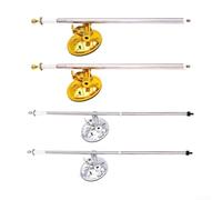 Supporto telescopico per asta portabandiera con forte supporto a ventosa, staffa scalabile in acciaio inox per finestrino auto, accessorio per esposizione bandiera da esterno (oro, 1 m)