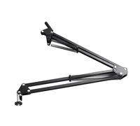 Supporto Telescopico Pieghevole per Microscopio con Braccio Articolato e Anello di Fissaggio per Obiettivo da 50 Mm, Resistente, Rotazione a 360° per Fotocamera Industriale,