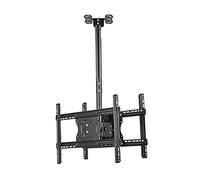 Supporto telescopico regolabile da parete e soffitto per TV inclinabile e ruotabile per TV da 32" 65", supporta fino a 39,9 kg, perfetto per una migliore esperienza visiva