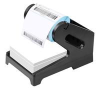 Supporto termico per etichette in plastica, porta etichette, porta etichette salvaspazio di rotolo e pieghevole a ventola, rack per etichette per stampante nera, accessorio per stampante da scrivania