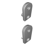 Supporto Terminale Bastone Tenda per Asta 8mm Staffa Montaggio Telaio Finestra