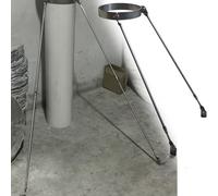 supporto tetto per canna fumaria Supporti in acciaio inossidabile a prova di vento per camino, Il tubo della stufa resistente al tempo stabilizza il supporto(Dia 4 3/4" (120mm))