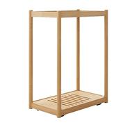 Supporto tornio pc Supporto per tornio PC a 2 livelli, supporto per CPU mobile con ruote invisibili, supporto da pavimento per alloggiamento PC in legno, adatto per la maggior parte delle custodie PC