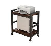 Supporto Torre For Computer, Rack For Stampante A 2 Livelli | Supporto CPU da scrivania con ruote, carico massimo stabile di 220 libbre, for studenti e giocatori(Color1,65.5x49.6x35cm)