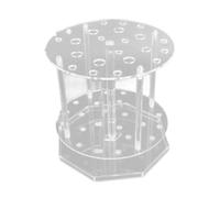 Supporto trasparente per provette per centrifuga, organizer per pipette di prova, diametro del foro per laboratorio ed esperimento, supporto per esperimenti scientifici