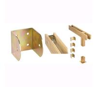 Supporto Travi Interno Ad "U" Acciaio Tropicalizzato Art.758 Mm.100 10 Pz