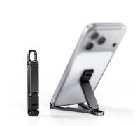 Supporto triangolare leggero per smartphone costruito con struttura in lega di alluminio per un supporto stabile durante le videochiamate o la riproduzione multimediale (nero)