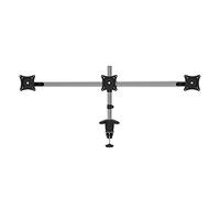 Supporto triplo per monitor, braccio regolabile in lega di alluminio, può contenere 10 kg per montaggio su scrivania con compatibilità VESA