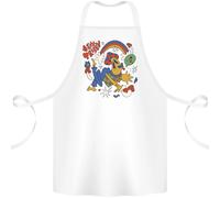 Supporto Trippy Magico Funghi Lsd Cotone Grembiule 100% Biologico