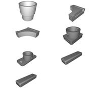Supporto Tubo Aspiratore per CNC Genmitsu PROVerXL 4030 Staffa Mount 3D