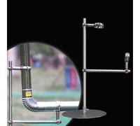 Supporto Tubo Camino Inox, Kit di Staffe di Supporto per Stufe da Campeggio | Supporto Telescopico Mantiene Stabile Il Tubo per Stufa a Legna da Campeggio Invernale in Tenda(102-200cm/40.2-78.7in)