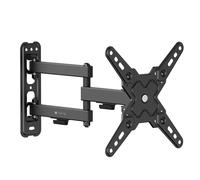Techly Supporto a Muro Universale 3 Snodi per TV LED-LCD 13-43'' Nero
